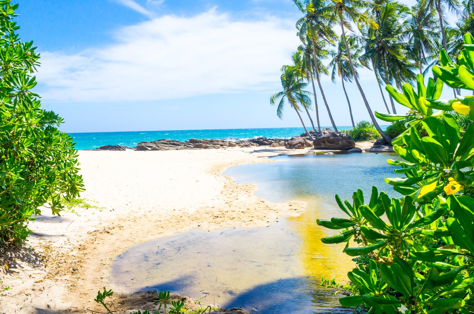 Bentota beach in Sri Lanka