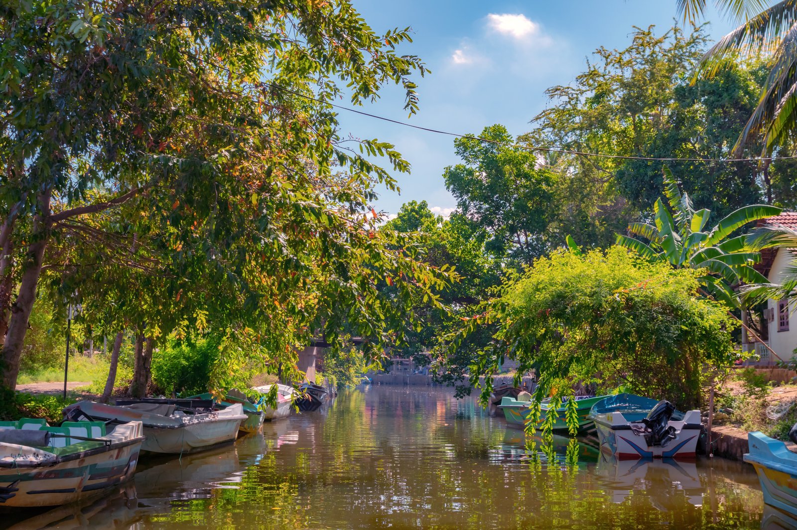 A Dutch canal in Negombo, Sri Lanka.
