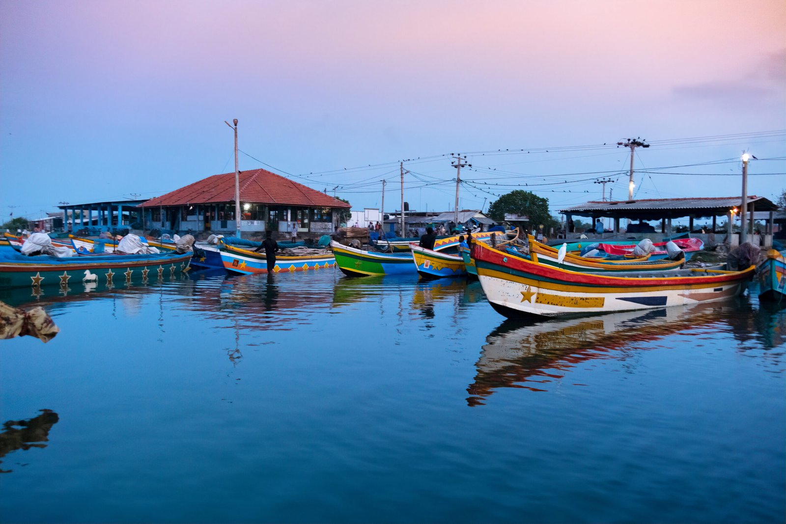 Fishing Village at Dawn, Near Jaffna, Sri Lanka