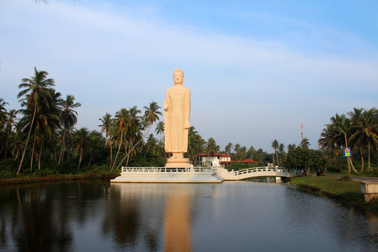 January 5, 2018, Tsunami Honganji Vihara monument in Hikkaduwa, Sri Lanka. Popular touristic asian destination