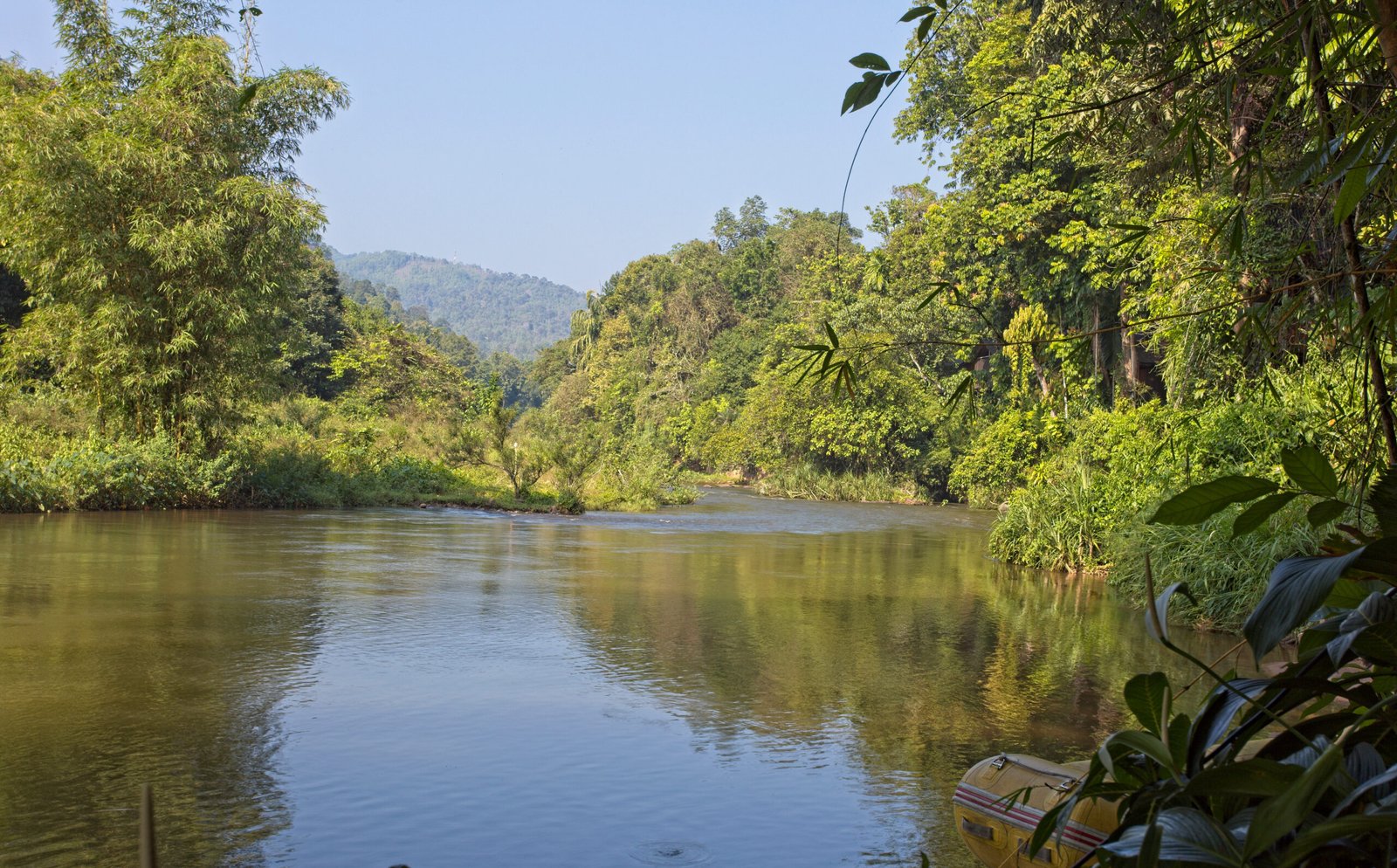 The Kelani River at Kitulgala, drains off the Horton Plains National Park, Sri Lanka.