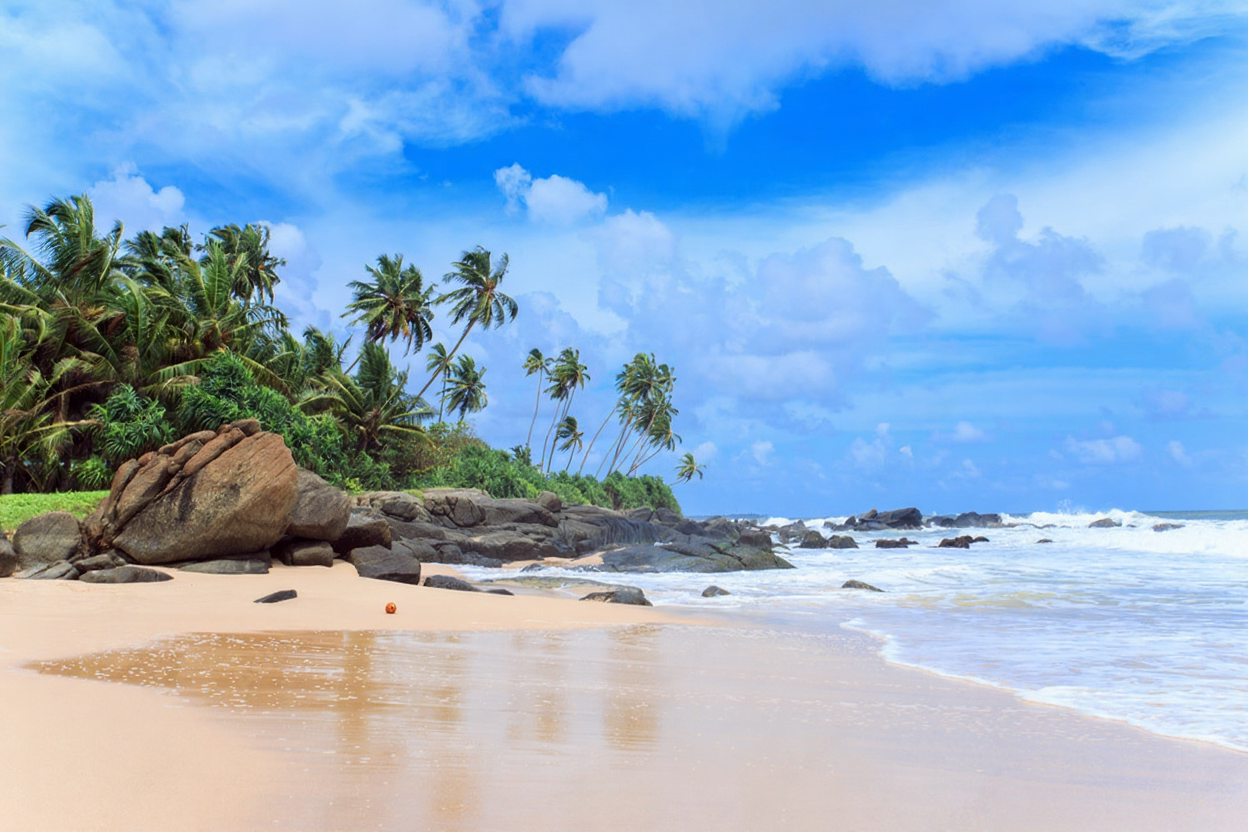 Tropical beach of Sri-Lanka